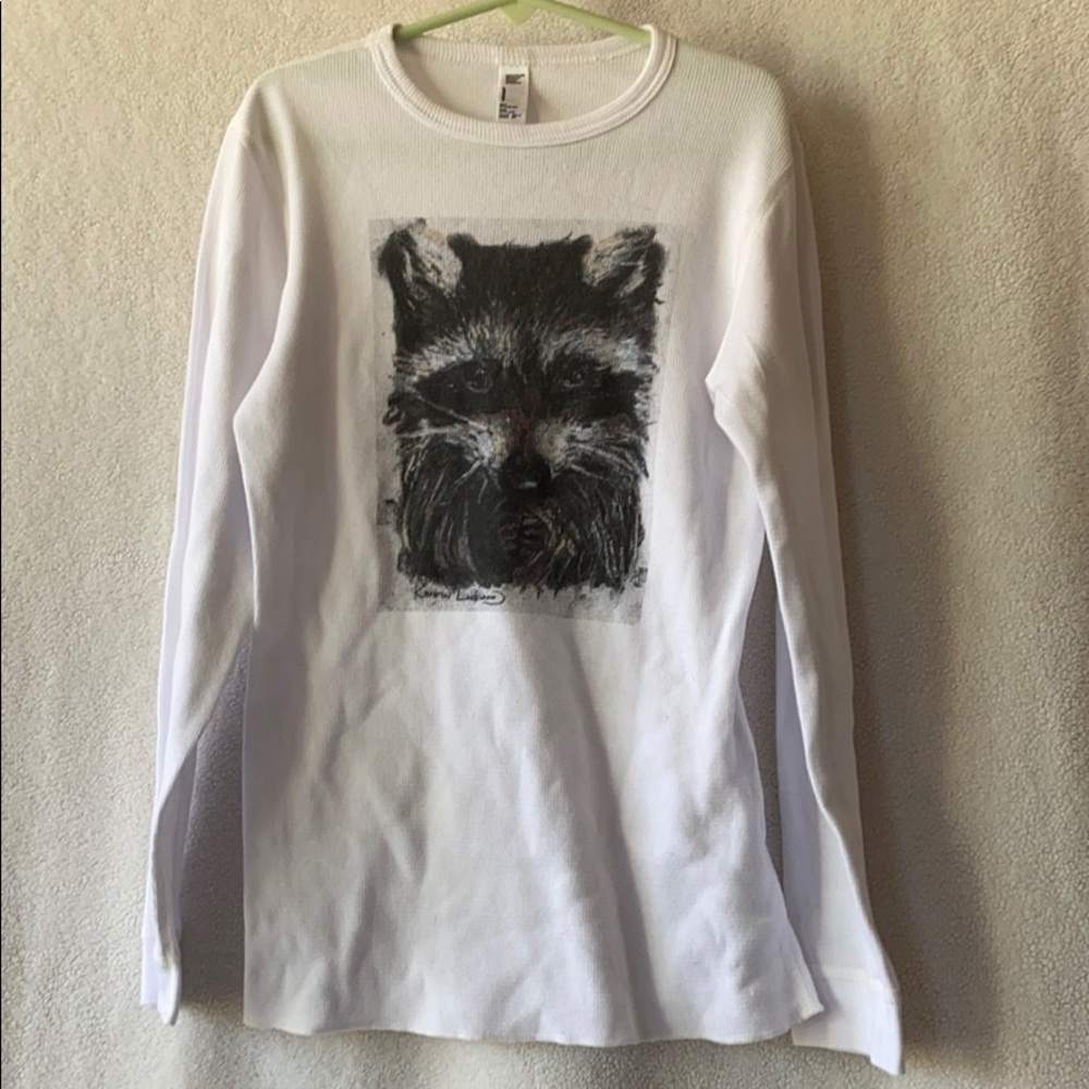 Long sleeve raccoon shirt